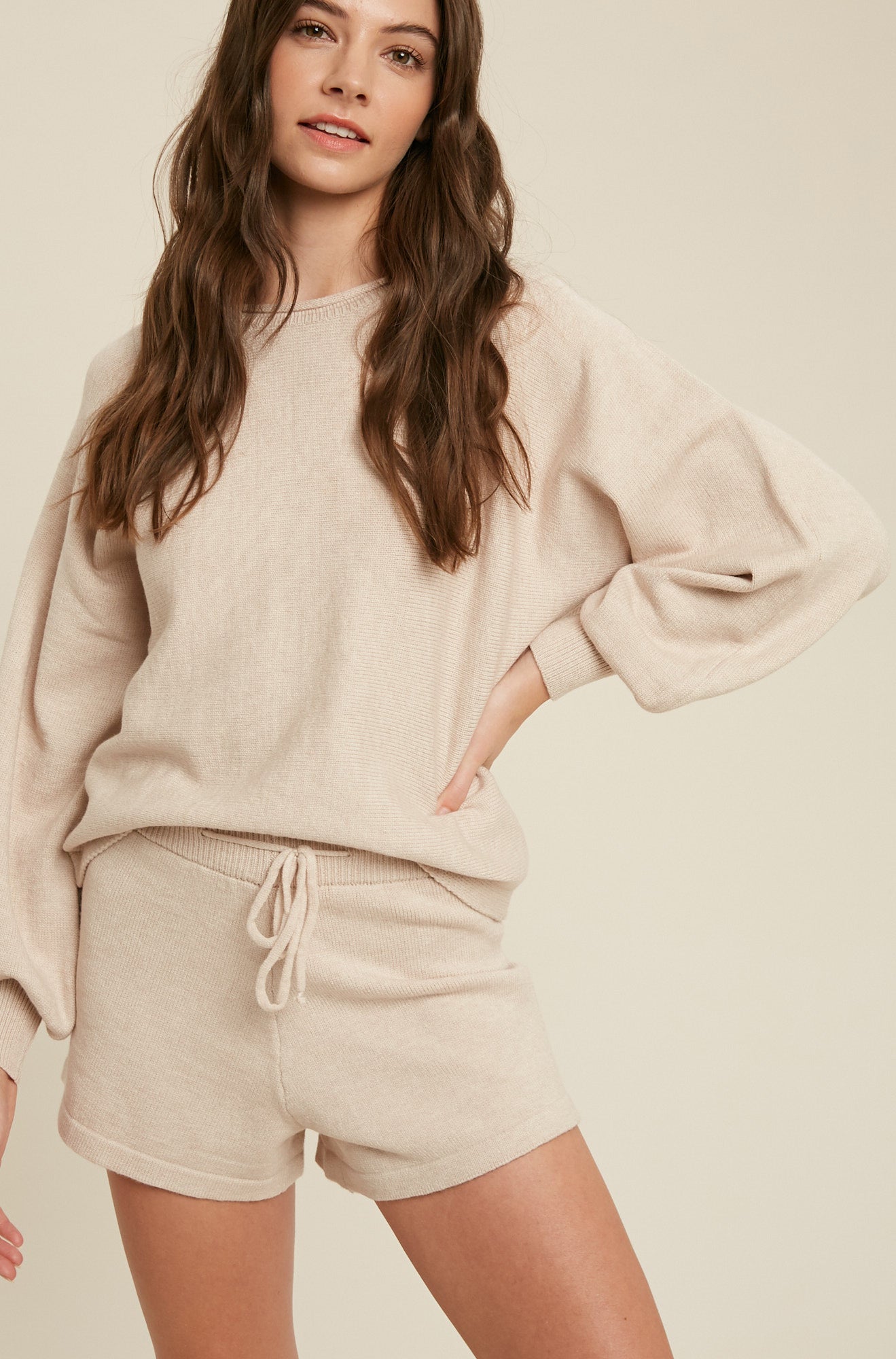 Sweater and hotsell shorts lounge set