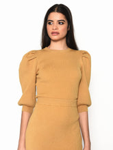 Load image into Gallery viewer, Ribbed Puff Sleeve Sweater
