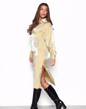 Load image into Gallery viewer, Shimmer Button Up Dress
