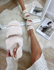 Faux Fur Mule Slippers