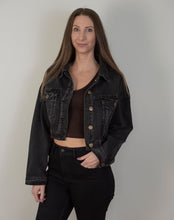 Load image into Gallery viewer, Cropped Denim Jacket

