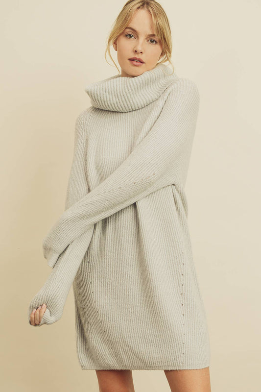 Ribbed Knit Sweater Dress