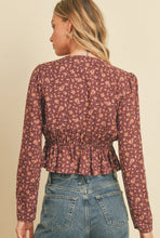 Load image into Gallery viewer, Floral Peplum Top
